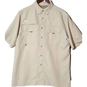 Habit Tactical Travel Shirt M Sahara Tan 360 Vent UPF 40 Hiking Fishing Outdoor
